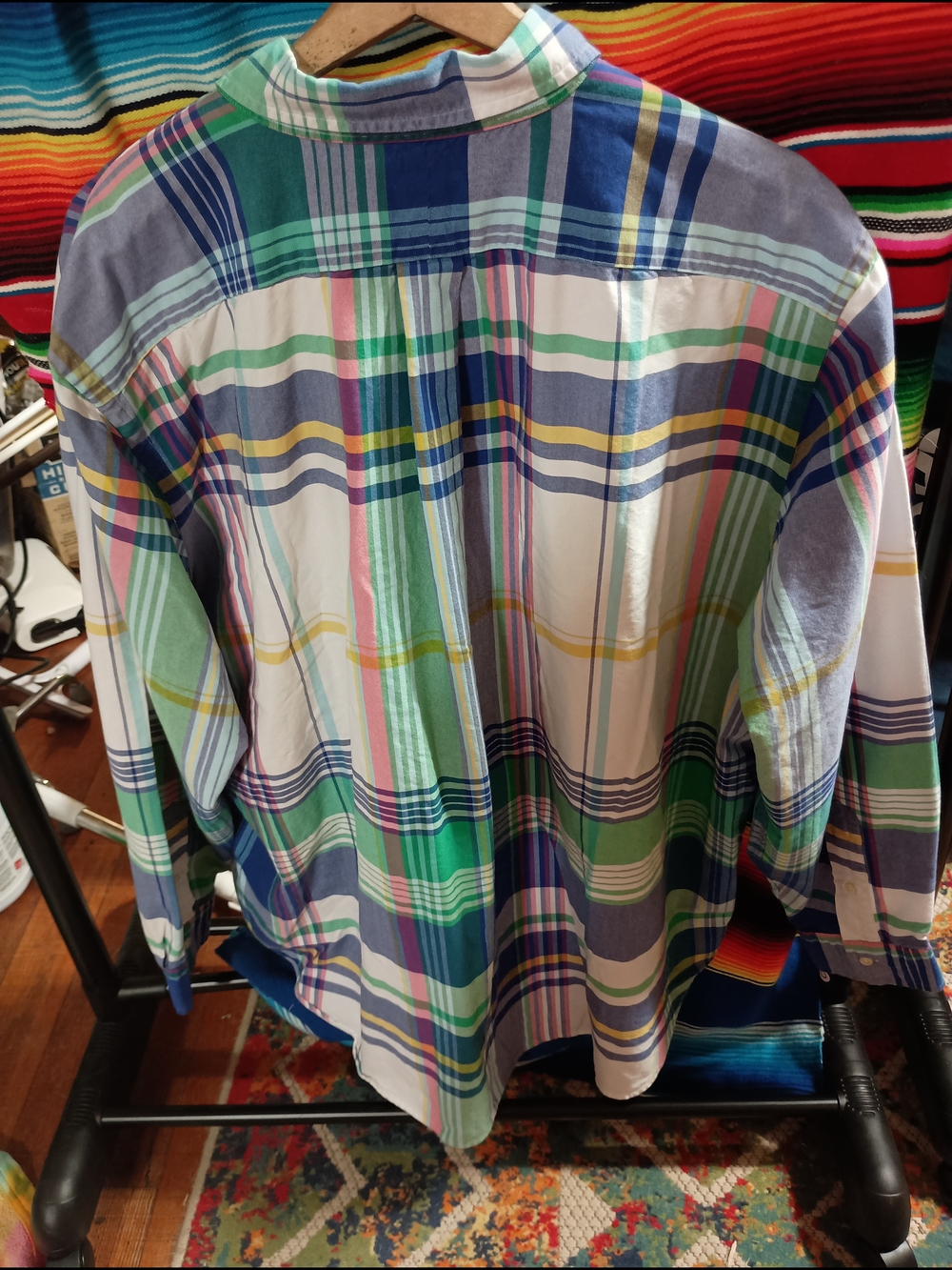 Polo by Ralph Lauren Men's Multicolor Plaid Button-Down Shirt 2XB/2TG - Picture 3 of 5